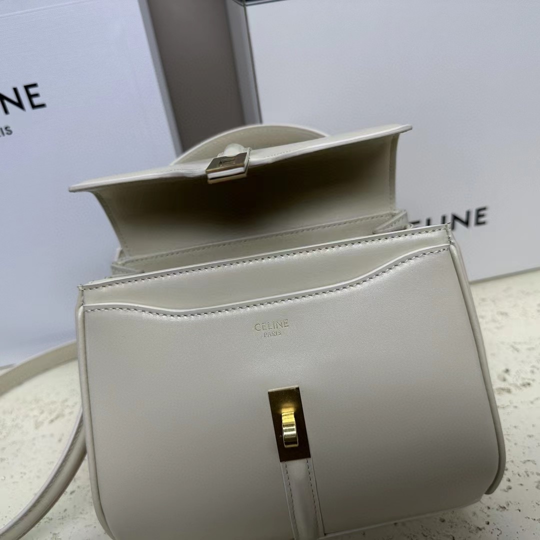 Celine Small 16 Bag In Satinated Calfskin  (17.5-14-7cm) - PerfectKickZ