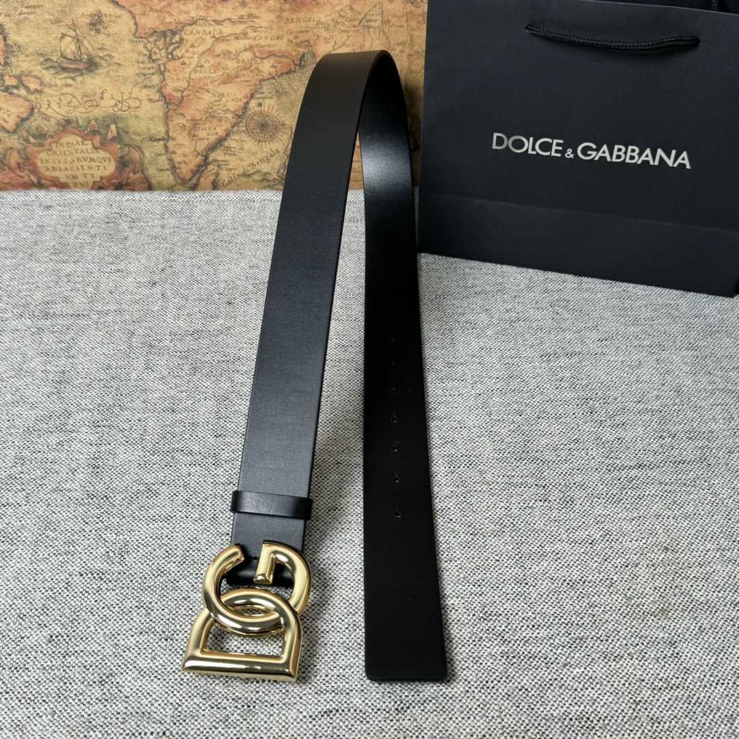 Dolce & Gabbana DG Logo-buckle Leather Belt   40mm - PerfectKickZ