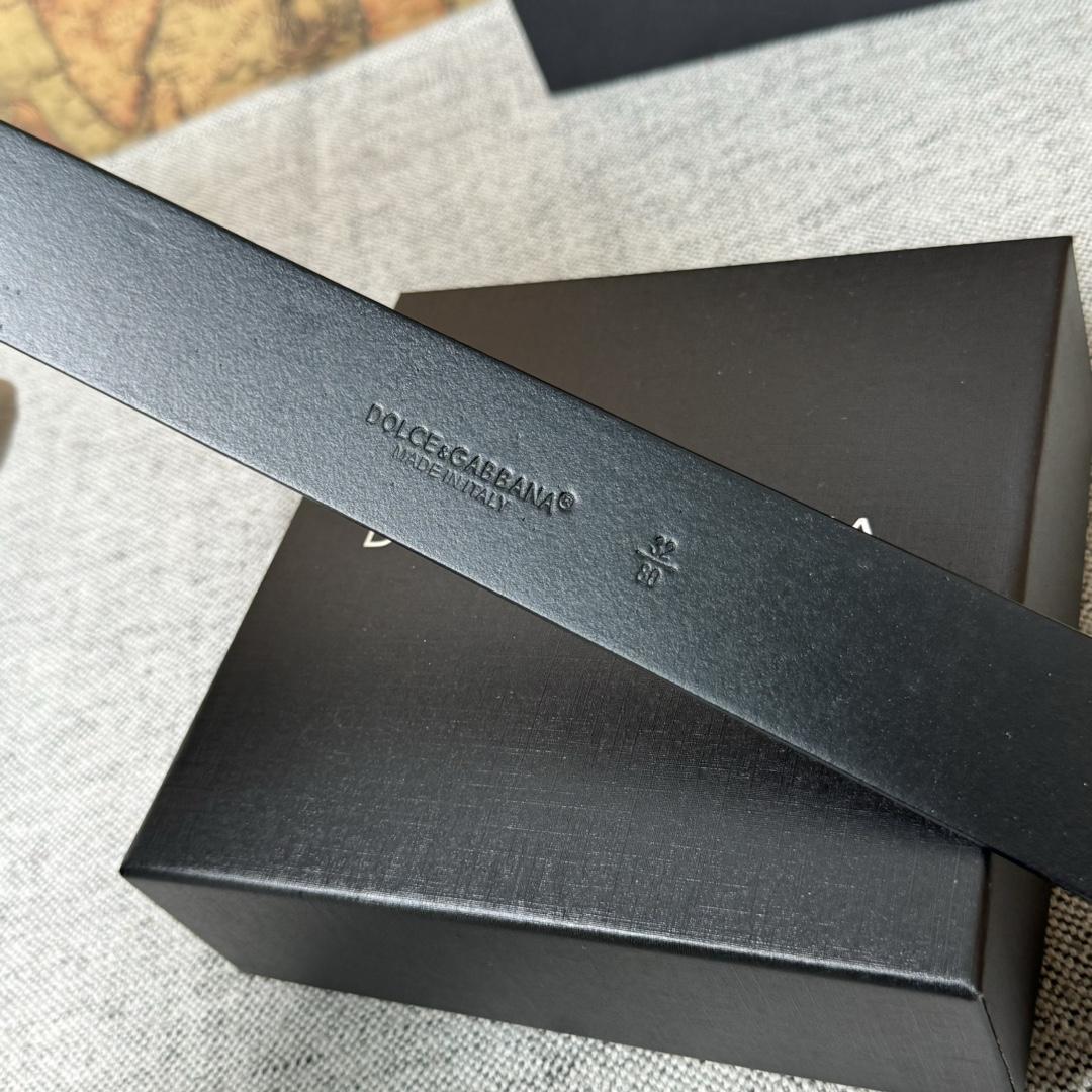 Dolce & Gabbana DG Logo-buckle Leather Belt   40mm - PerfectKickZ