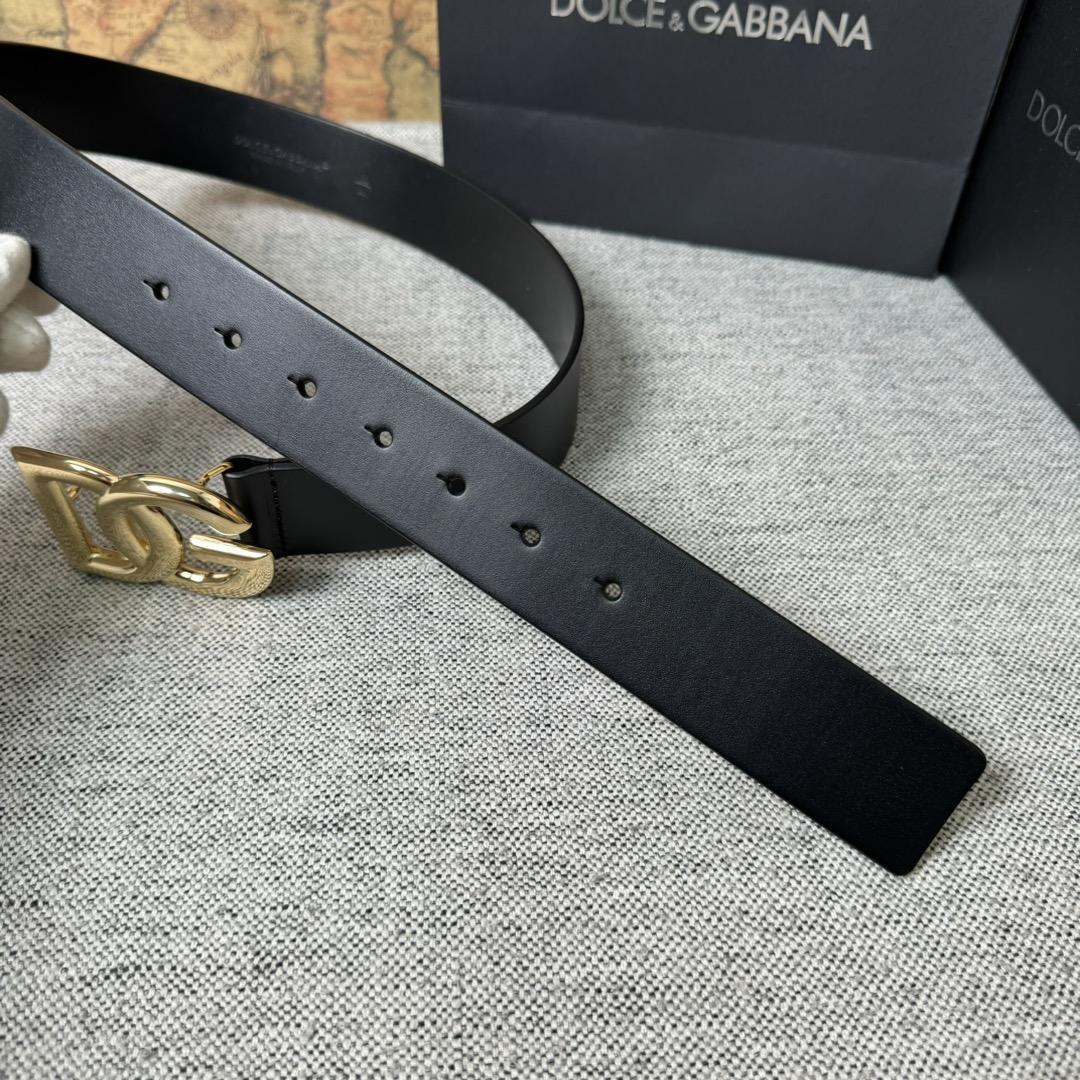 Dolce & Gabbana DG Logo-buckle Leather Belt   40mm - PerfectKickZ