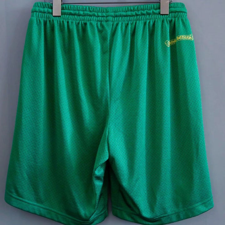 Chrome Hearts Green Varsity Mesh Shorts - PerfectKickZ