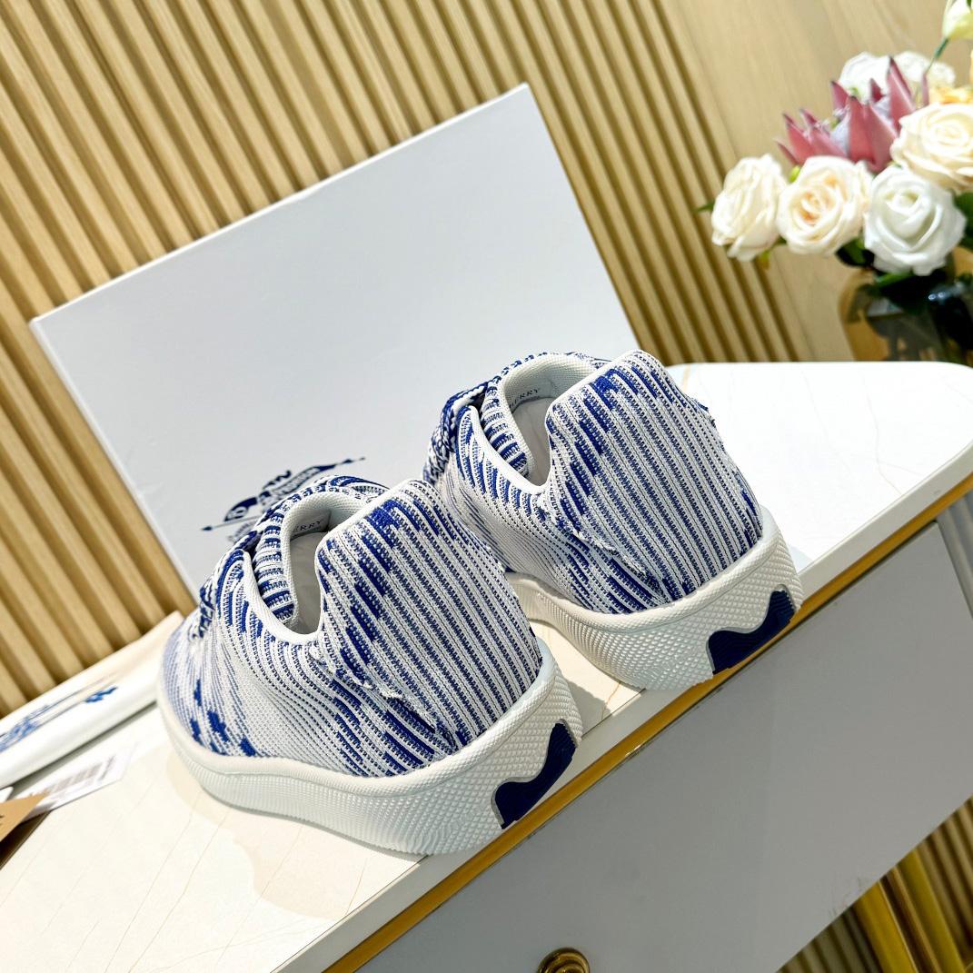 Burberry Check Knit Box Sneakers - PerfectKickZ