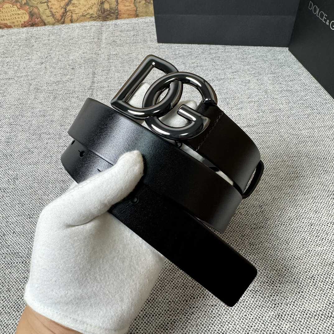 Dolce & Gabbana DG Logo-buckle Leather Belt   35mm - PerfectKickZ