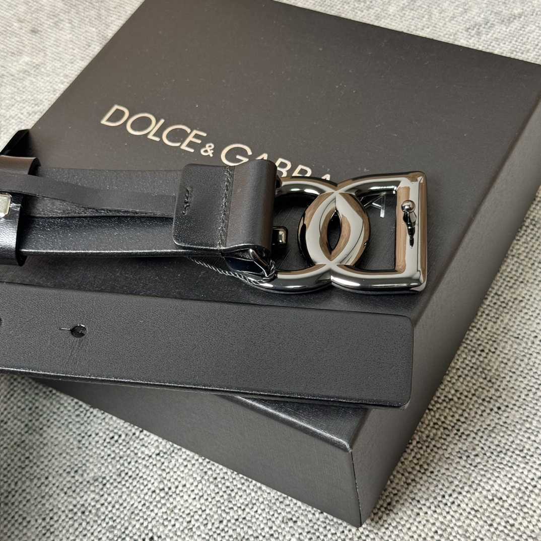 Dolce & Gabbana DG Logo-buckle Leather Belt   35mm - PerfectKickZ