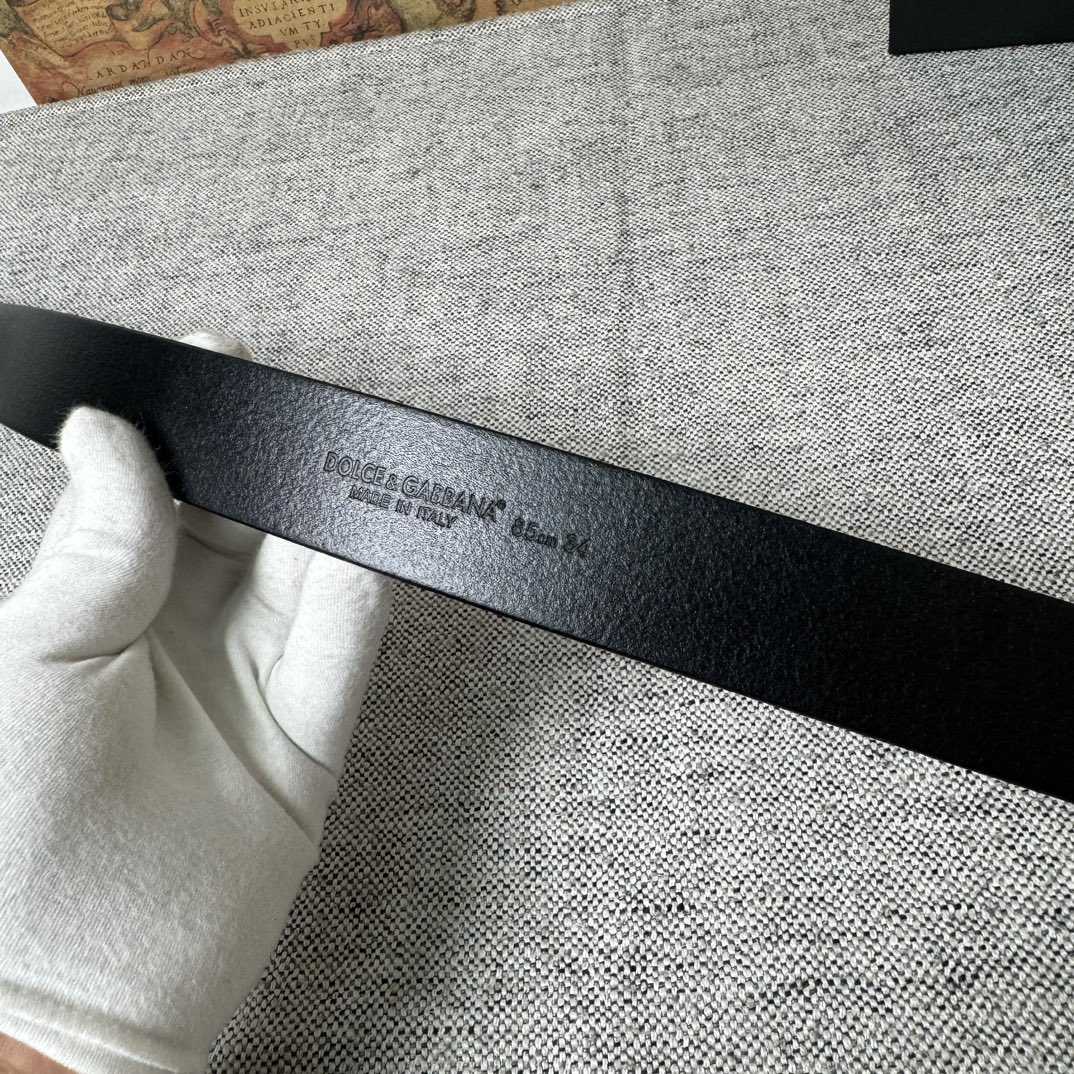 Dolce & Gabbana DG Logo-buckle Leather Belt   35mm - PerfectKickZ