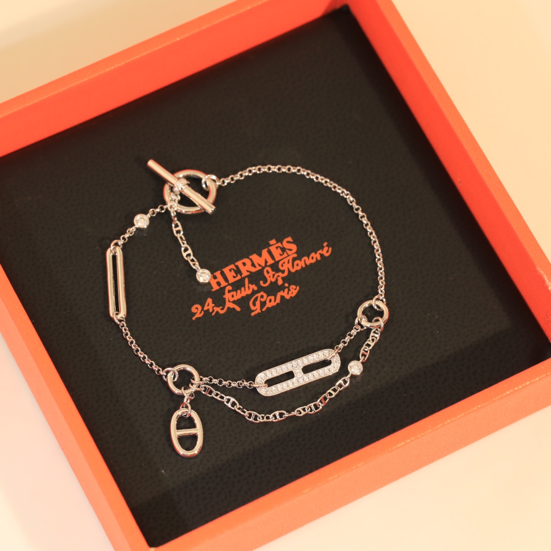 Hermes Chaine d'ancre Chaos Bracelet - PerfectKickZ