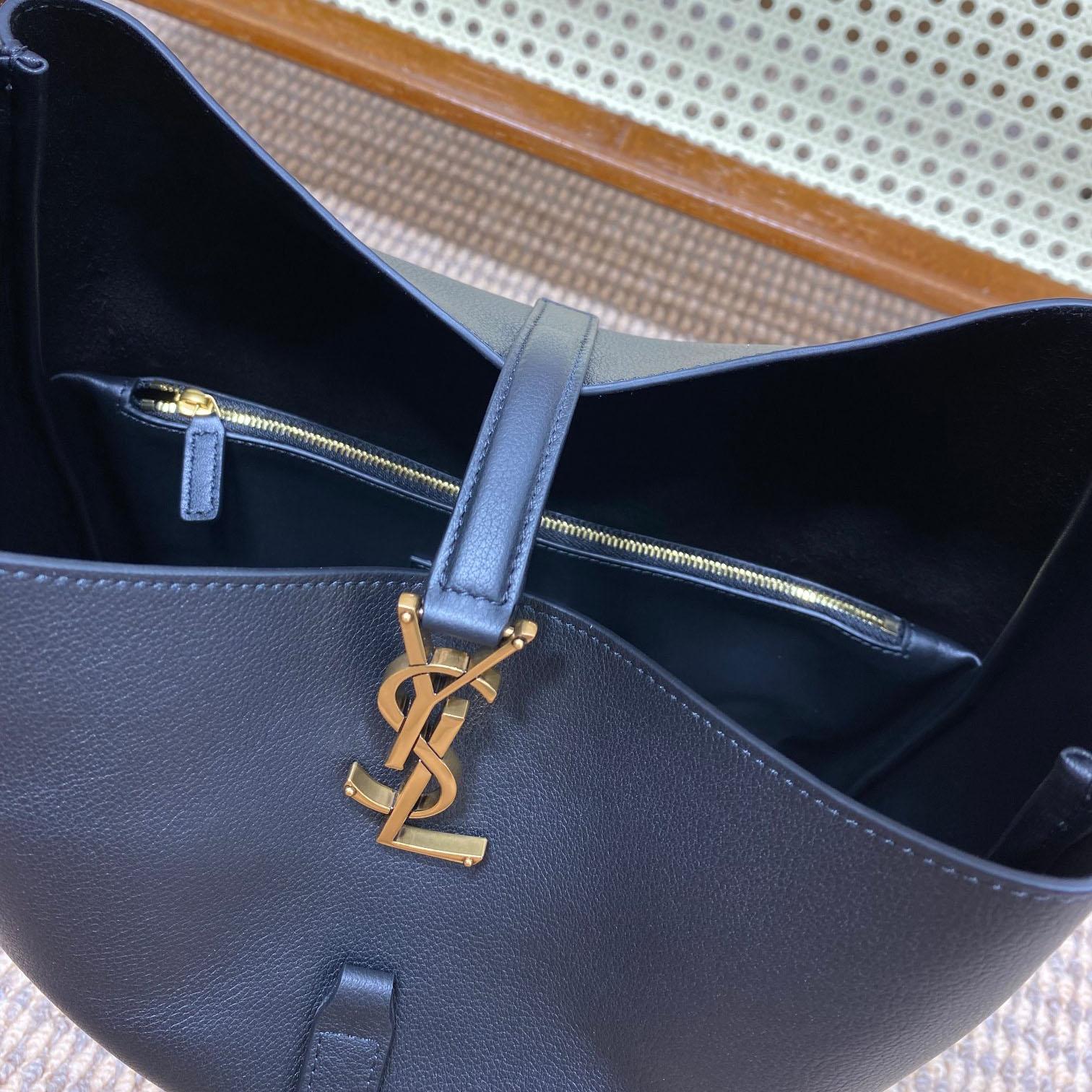 Saint Laurent Le 5 À 7 Supple Large In Smooth Leather - PerfectKickZ