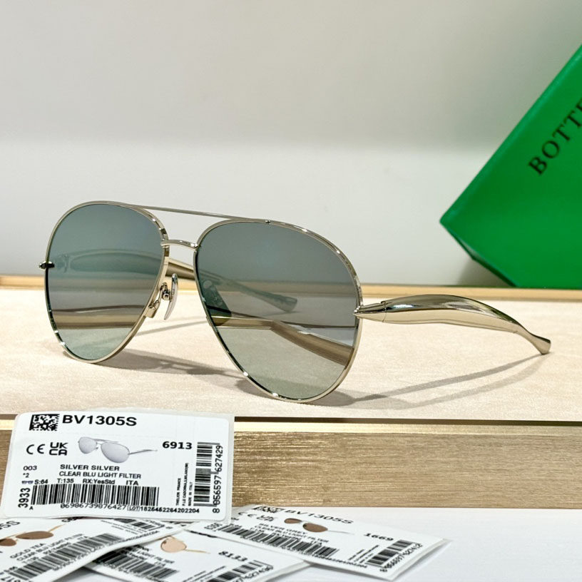 Bottega Veneta Sardine Aviator Sunglasses   BV1305S - PerfectKickZ