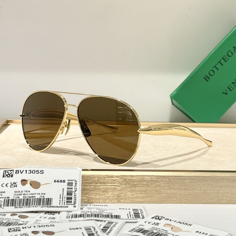 Bottega Veneta Sardine Aviator Sunglasses   BV1305S - PerfectKickZ
