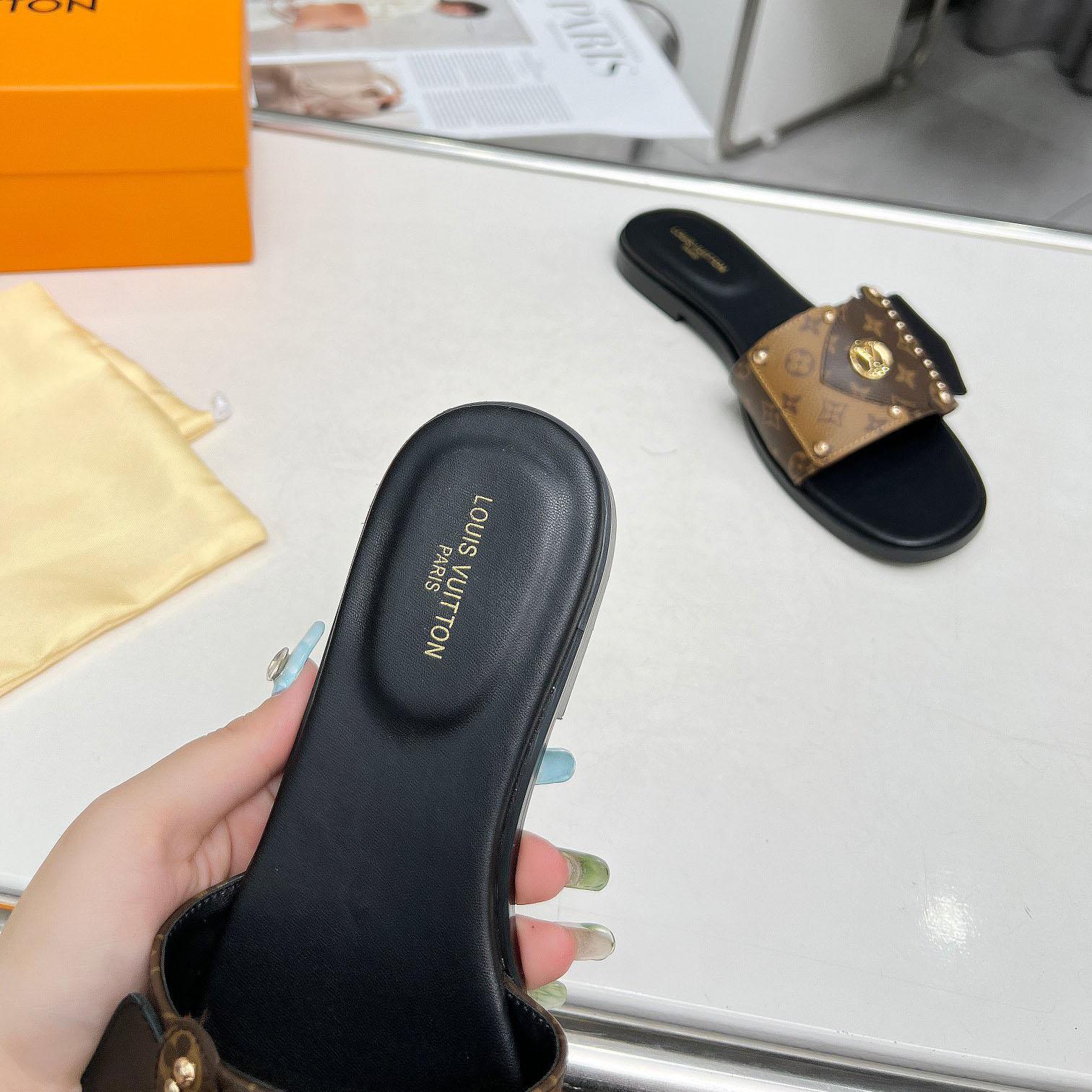 Louis Vuitton LV Frame Flat Mule   1ACXGE - PerfectKickZ