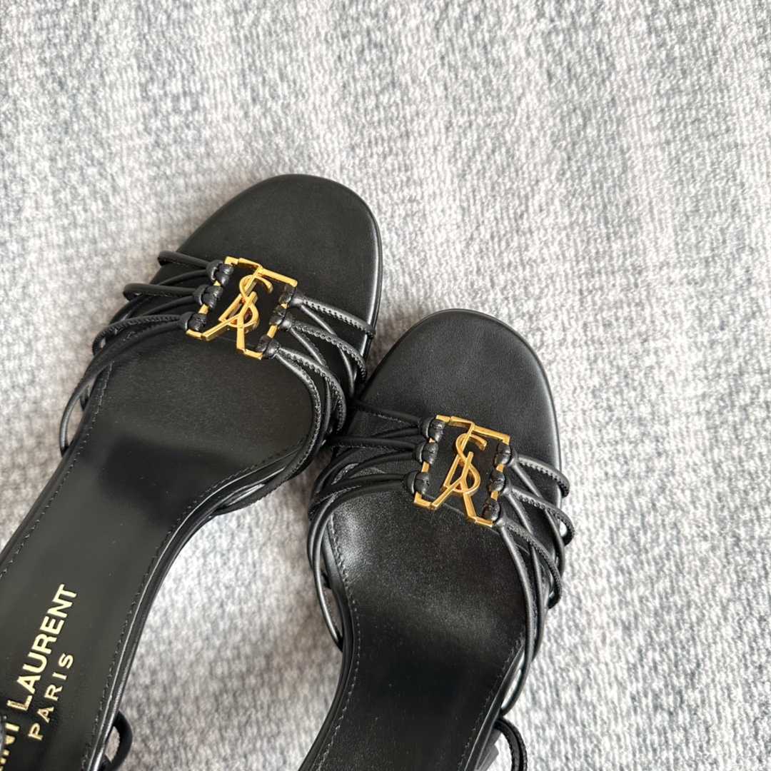 Saint Laurent Babylone Sandals In Smooth Leather - PerfectKickZ