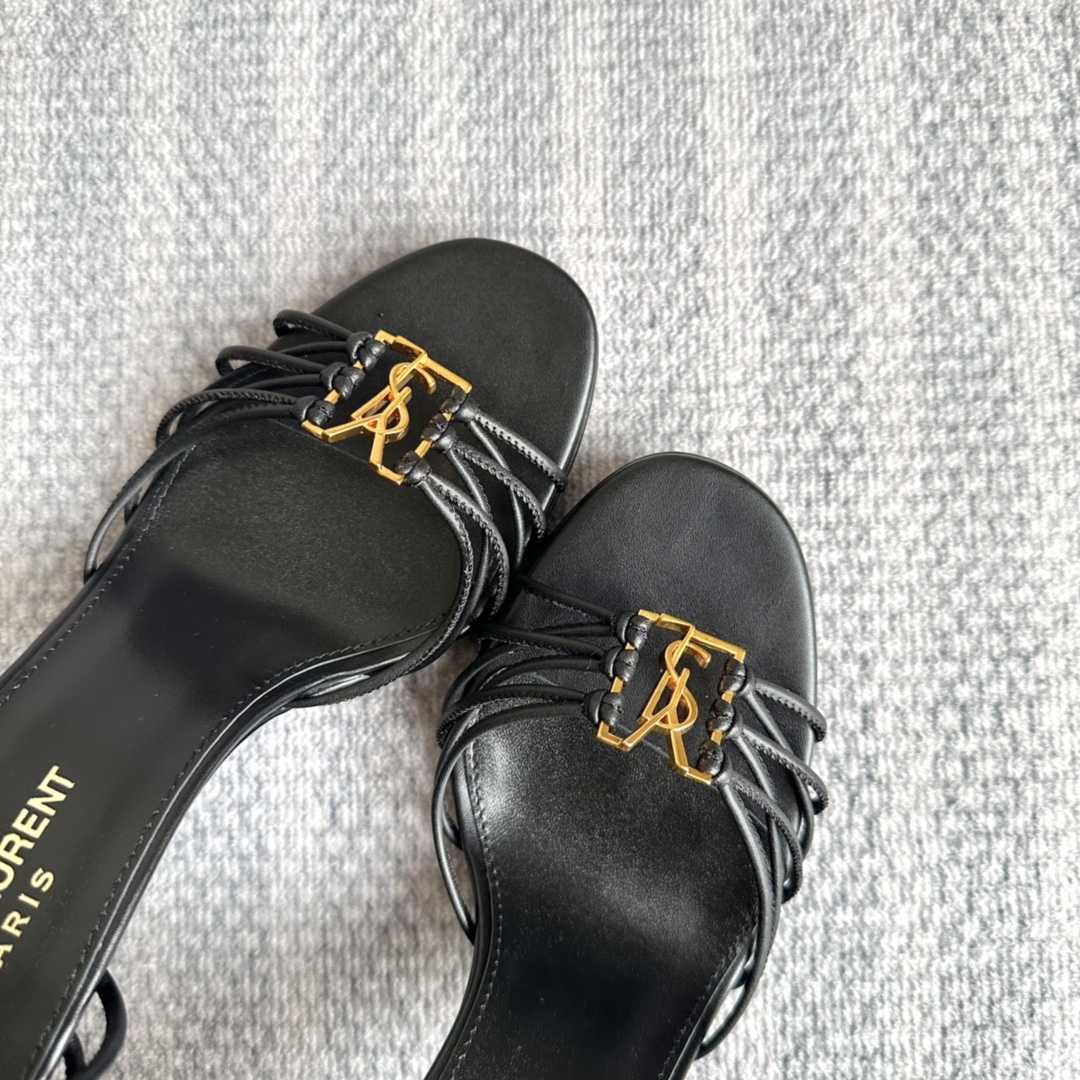 Saint Laurent Babylone Sandals In Smooth Leather - PerfectKickZ