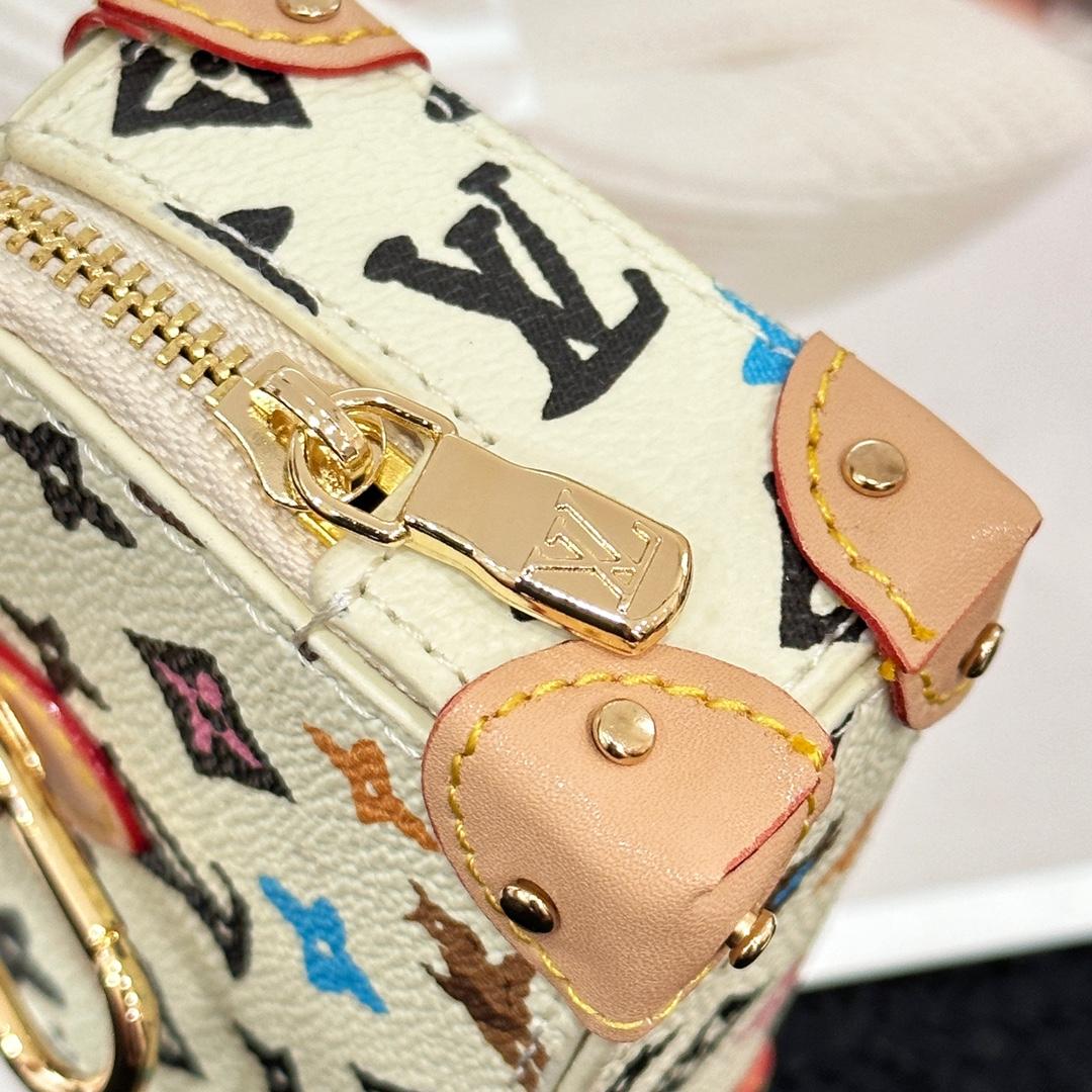 Louis Vuitton Monogram Craggy Trunk Key Holder and Bag Charm    - PerfectKickZ