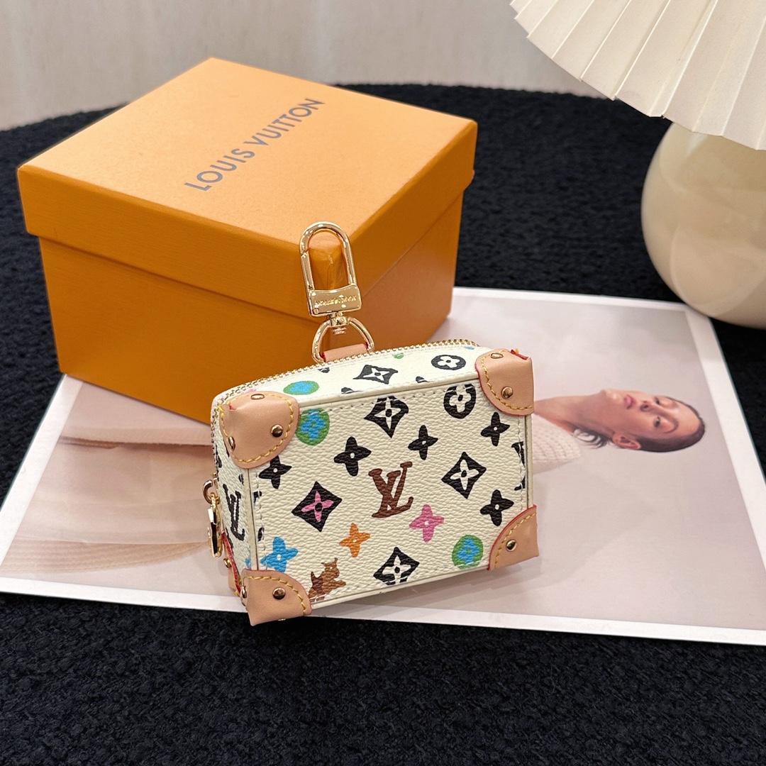 Louis Vuitton Monogram Craggy Trunk Key Holder and Bag Charm    - PerfectKickZ