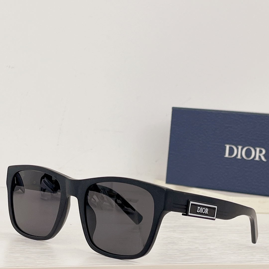 Dior DiorB23 S2F Black Rectangular Sunglasses - PerfectKickZ