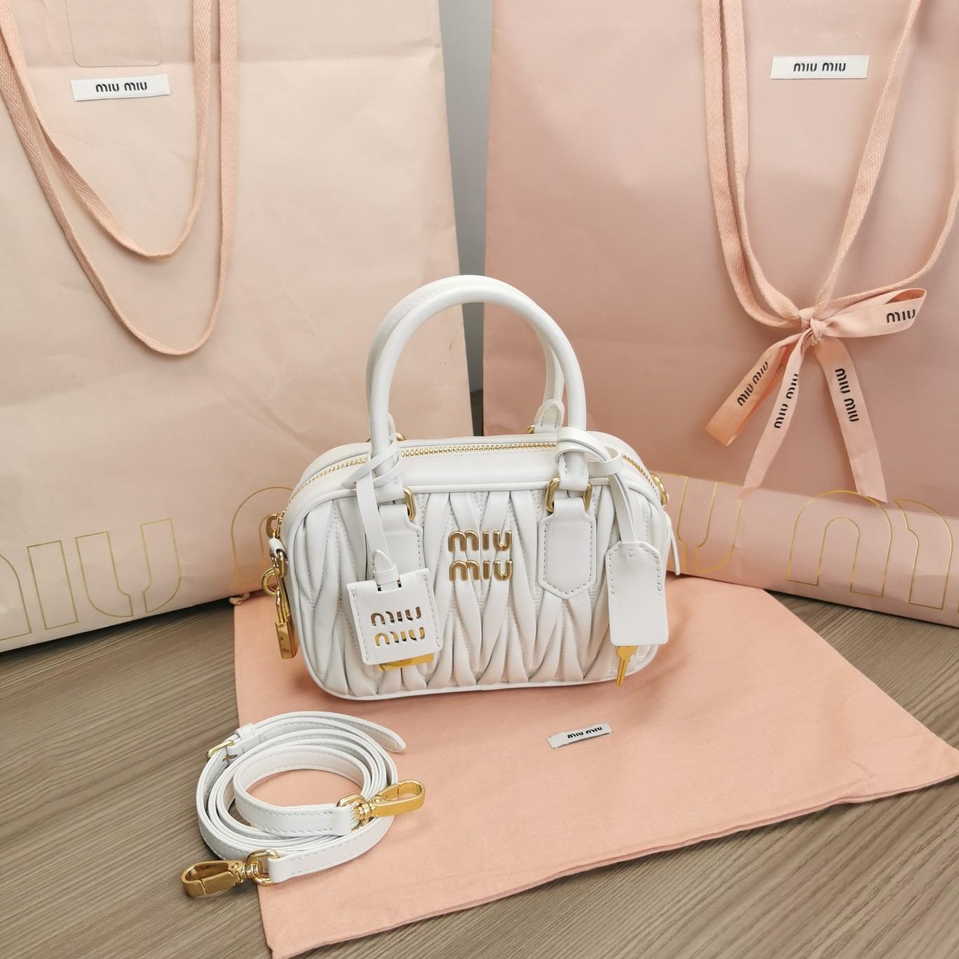 Miu Miu Arcadie Matelassé Nappa Leather Mini-bag - PerfectKickZ
