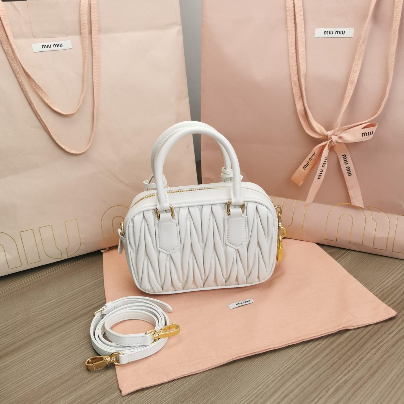 Miu Miu Arcadie Matelassé Nappa Leather Mini-bag - 