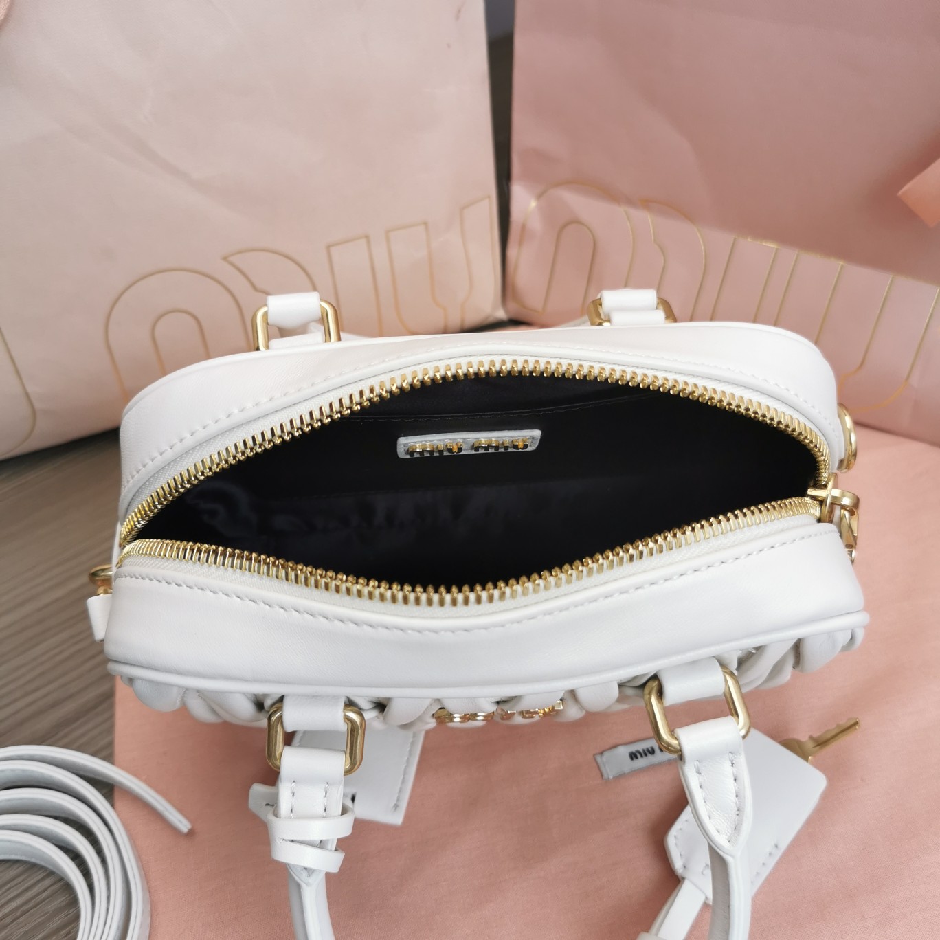 Miu Miu Arcadie Matelassé Nappa Leather Mini-bag - 