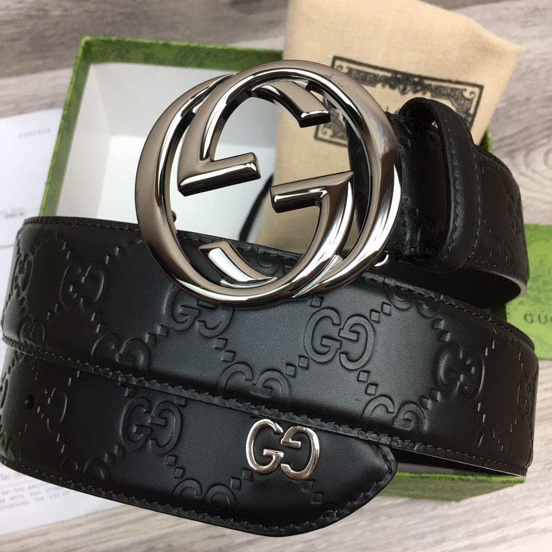 Gucci Leather Belt  40mm - PerfectKickZ