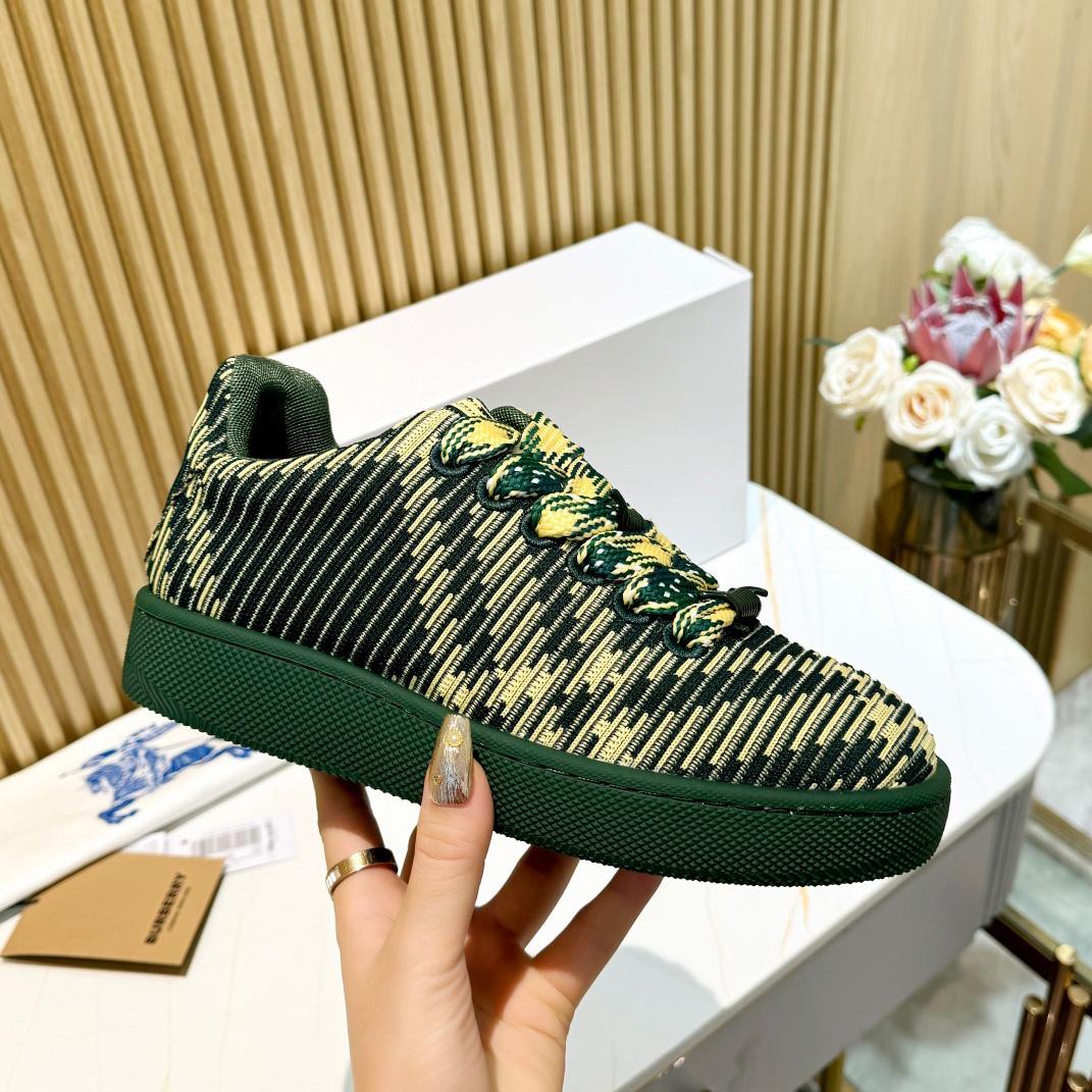 Burberry Check Knit Box Sneakers - PerfectKickZ
