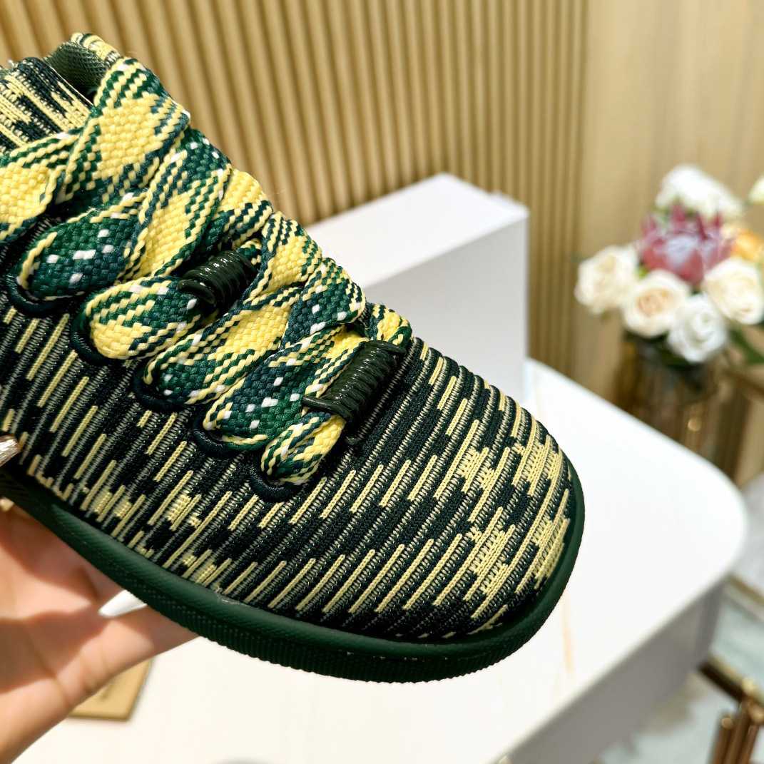 Burberry Check Knit Box Sneakers - PerfectKickZ
