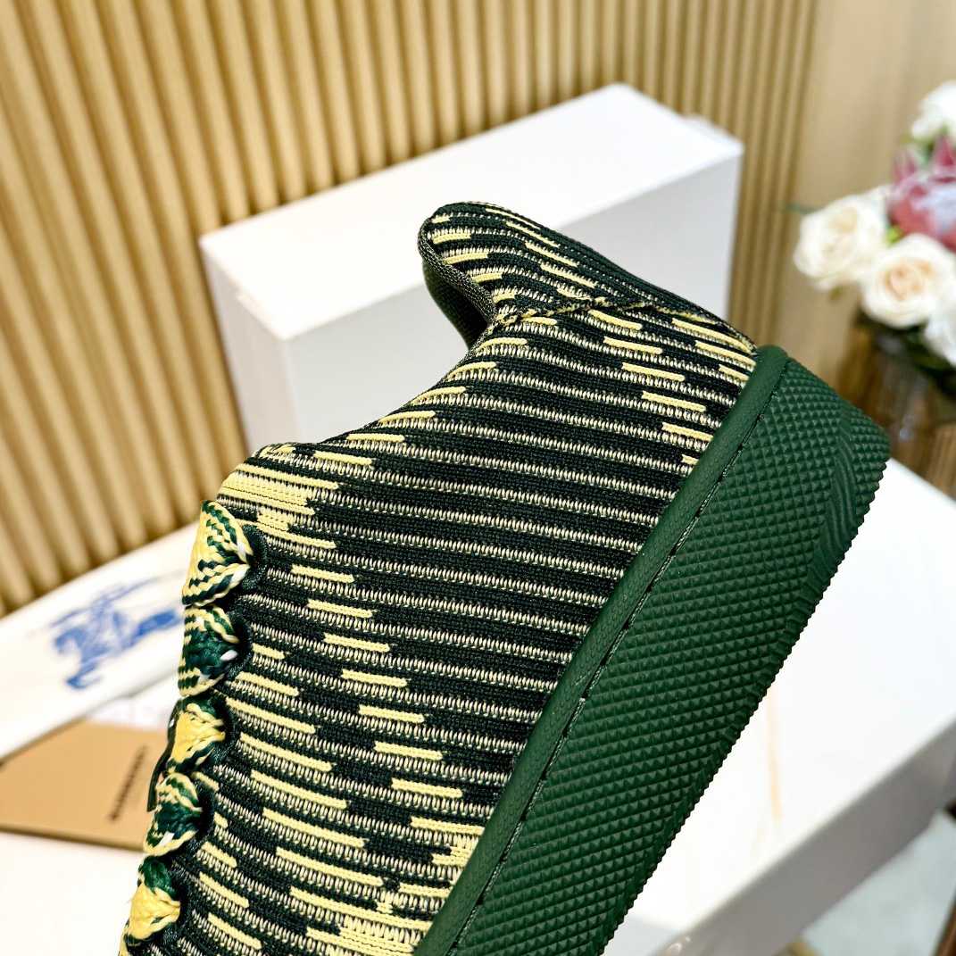 Burberry Check Knit Box Sneakers - PerfectKickZ