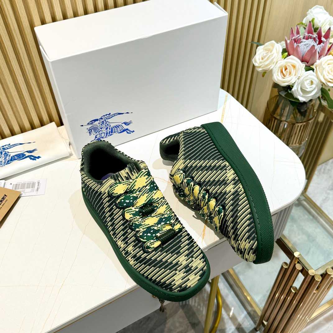 Burberry Check Knit Box Sneakers - PerfectKickZ