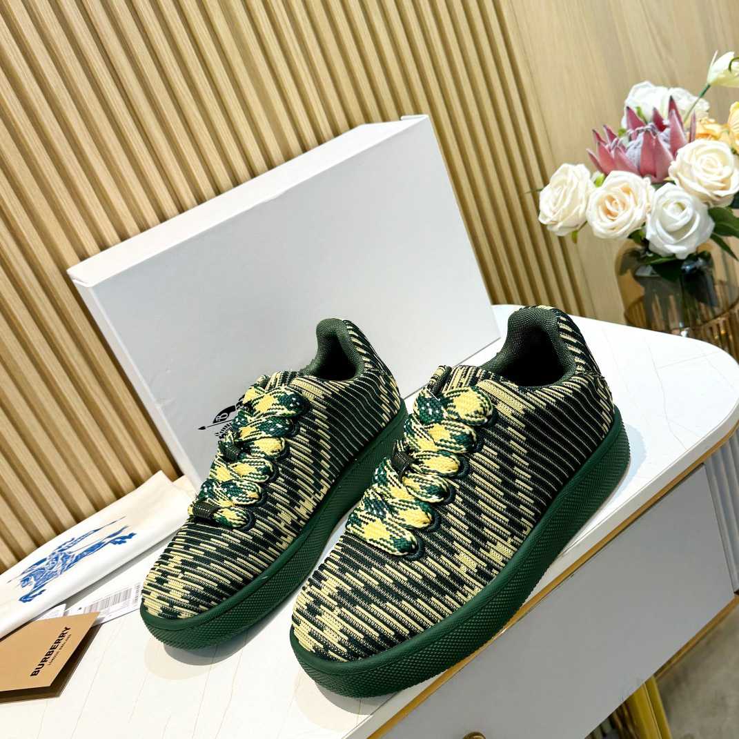 Burberry Check Knit Box Sneakers - PerfectKickZ