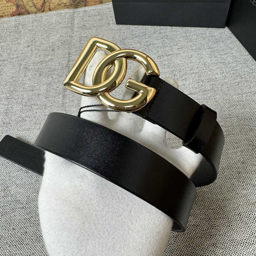 Dolce & Gabbana DG Logo-buckle Leather Belt   35mm - PerfectKickZ