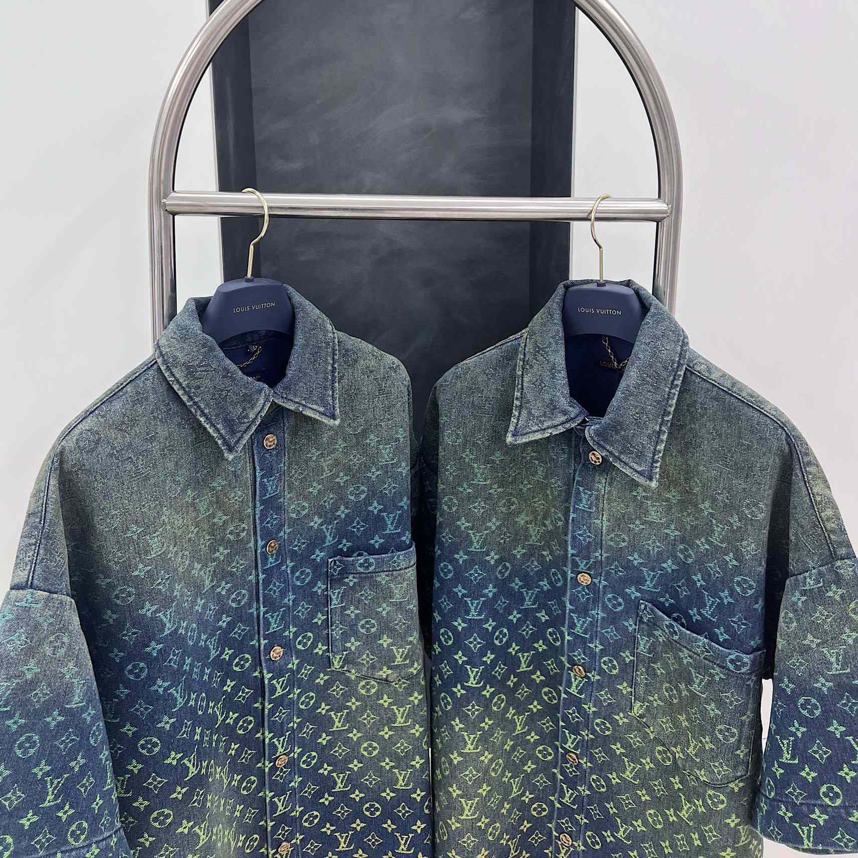 Louis Vuitton Short-Sleeved Monogram Shirt - PerfectKickZ