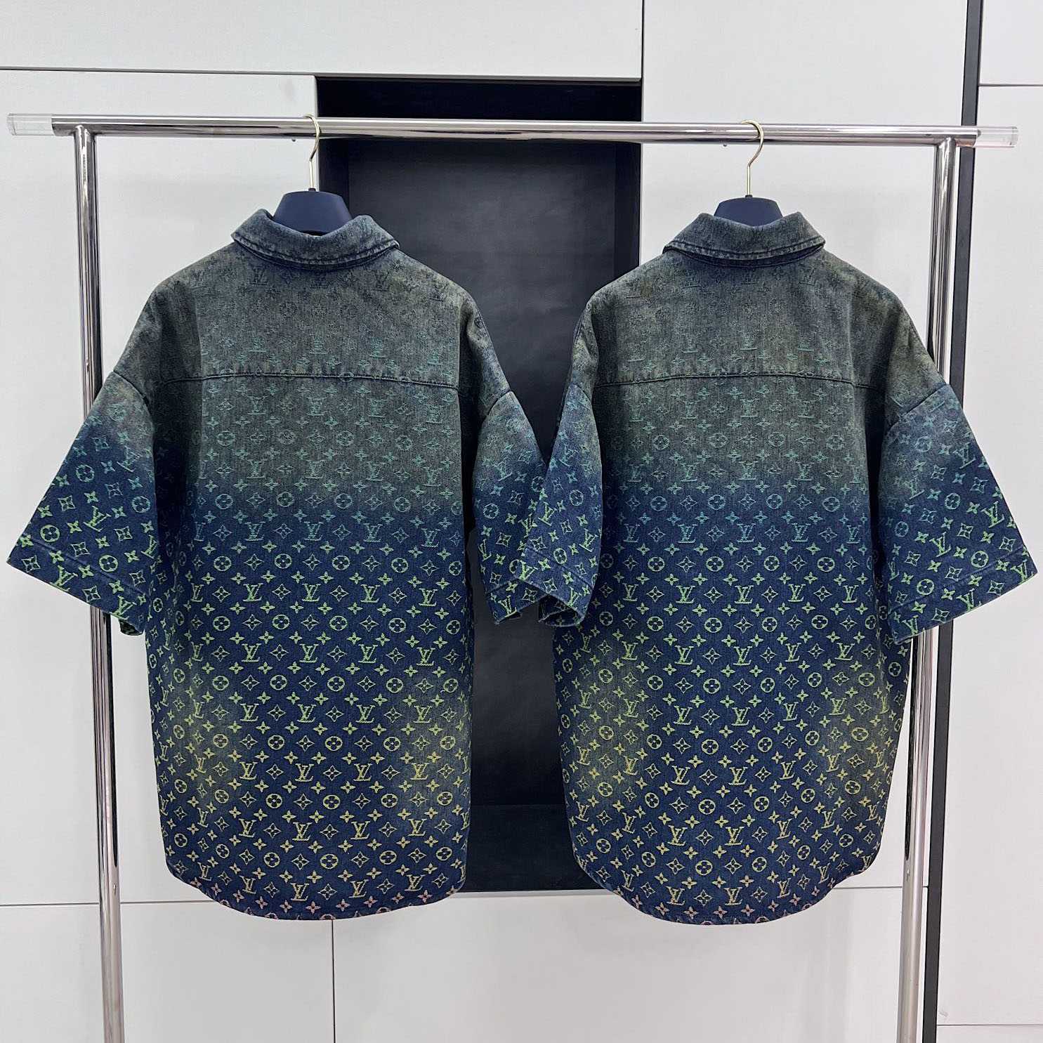 Louis Vuitton Short-Sleeved Monogram Shirt - PerfectKickZ