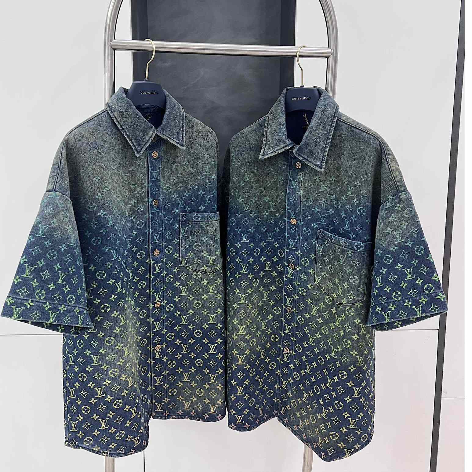 Louis Vuitton Short-Sleeved Monogram Shirt - PerfectKickZ