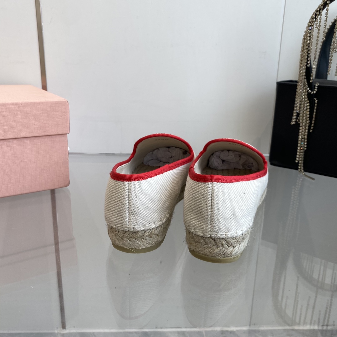 Miu Miu Cotton Drill Espadrilles - 