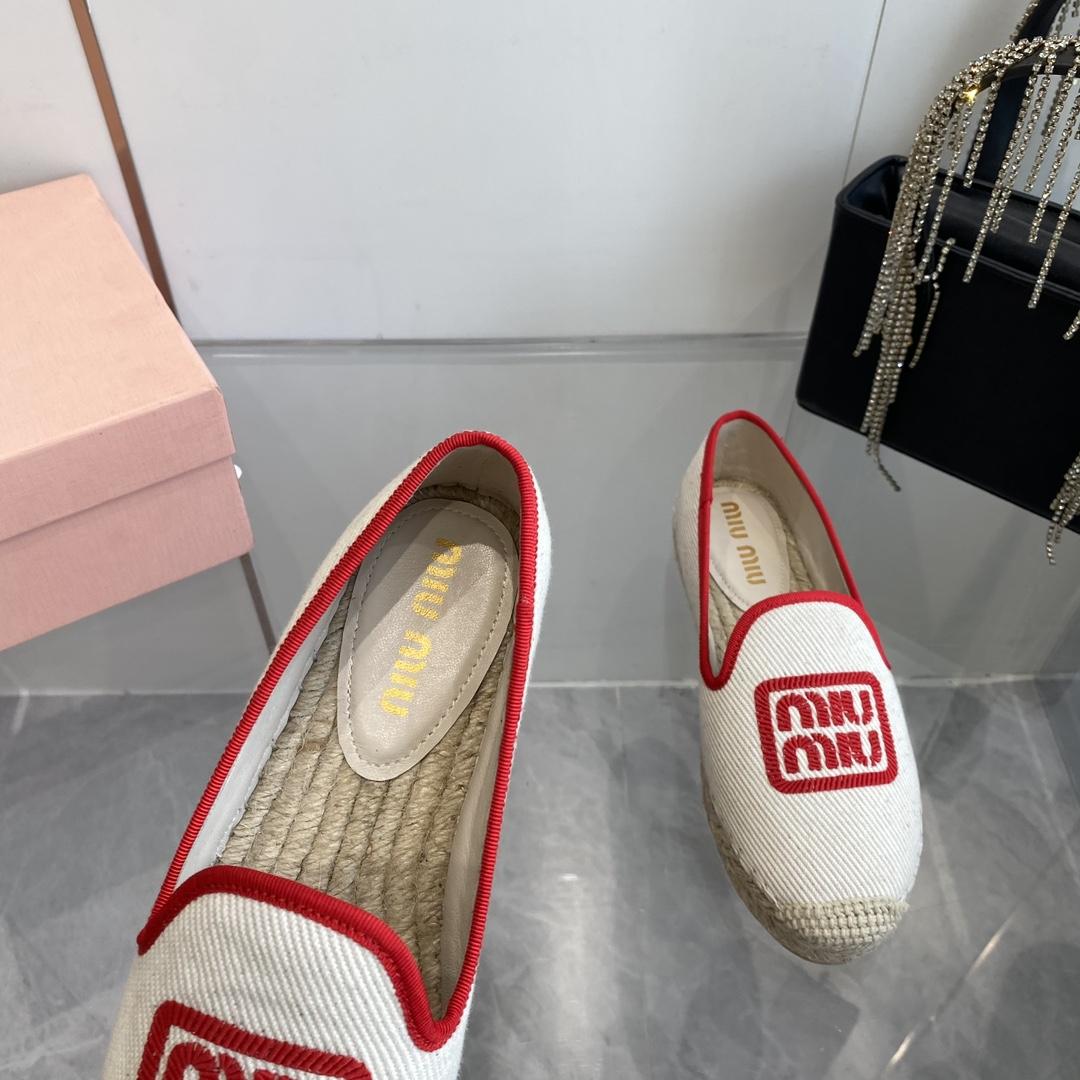 Miu Miu Cotton Drill Espadrilles - 