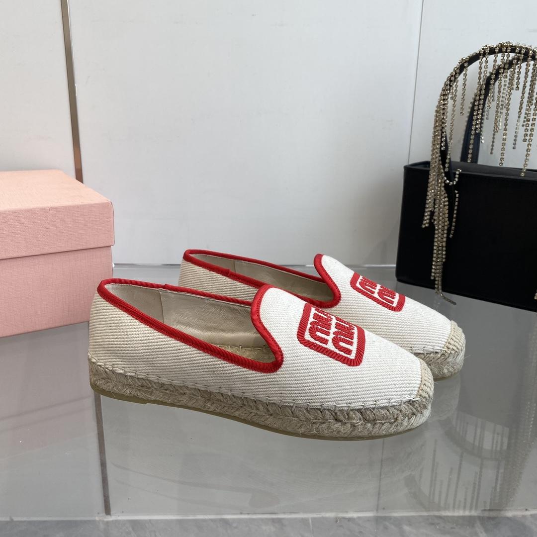 Miu Miu Cotton Drill Espadrilles - 