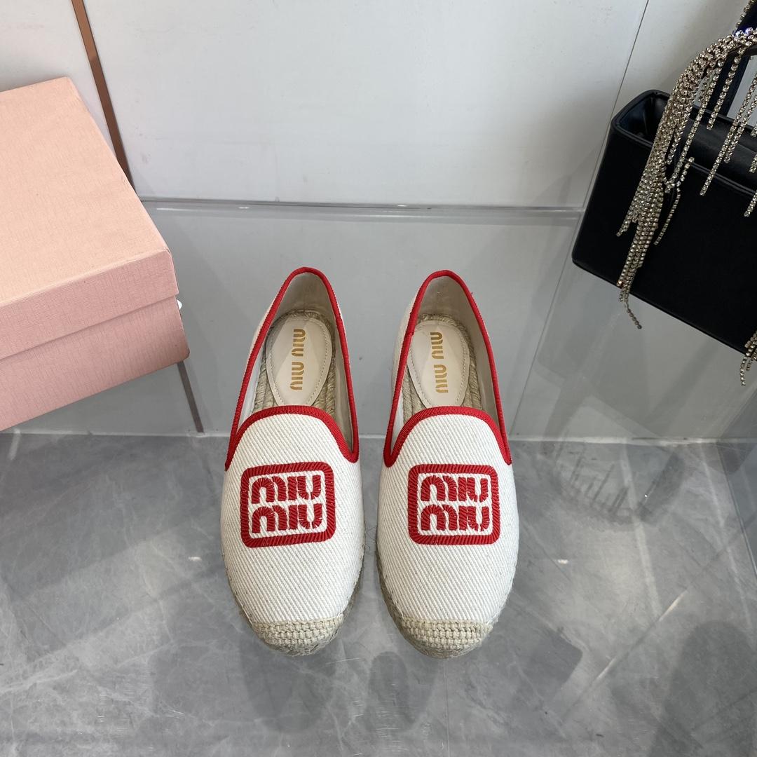 Miu Miu Cotton Drill Espadrilles - PerfectKickZ