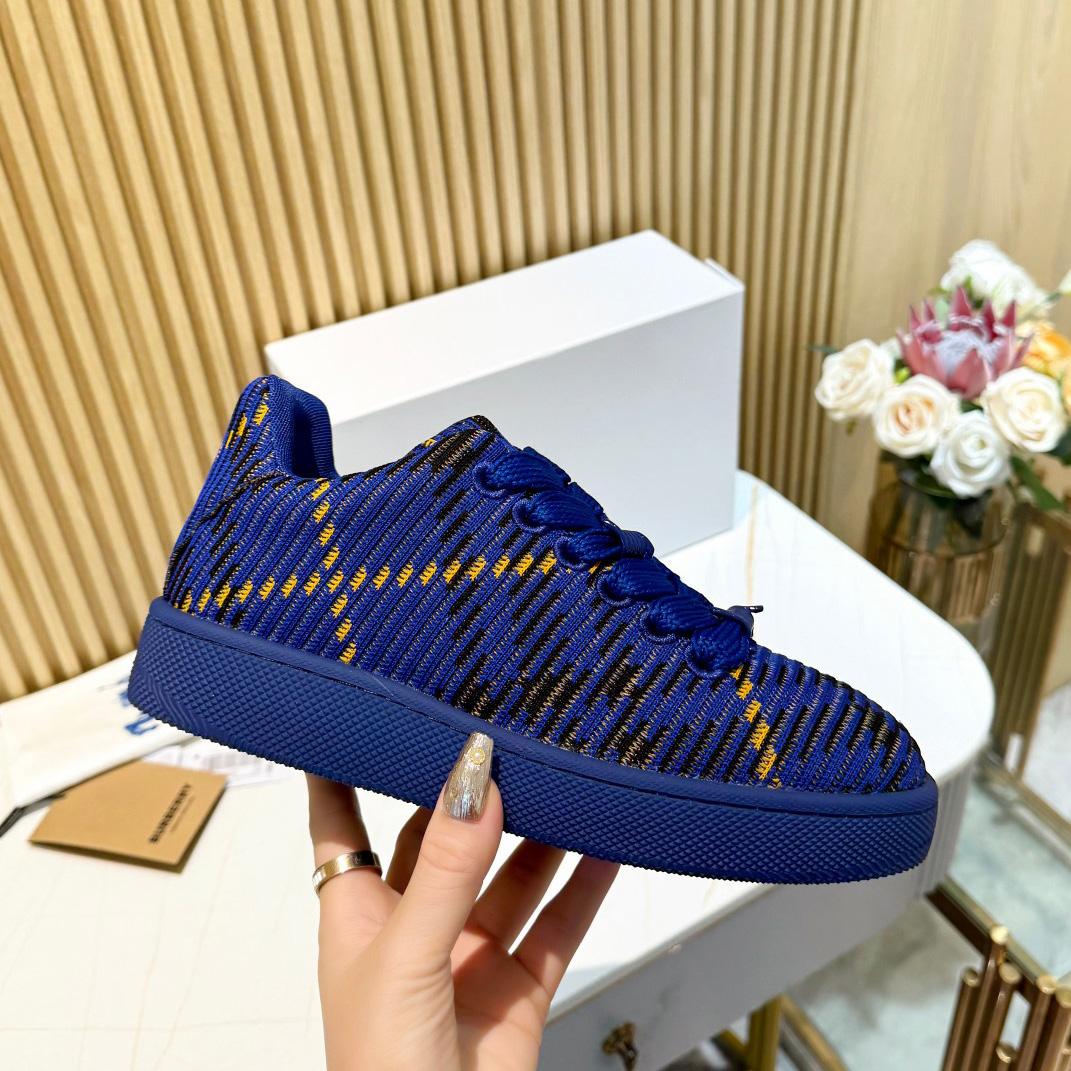 Burberry Check Knit Box Sneakers - PerfectKickZ