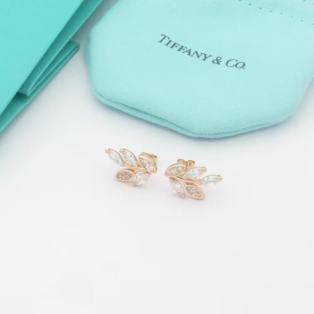 Tiffany & Co. Diamond Vine Earrings - PerfectKickZ