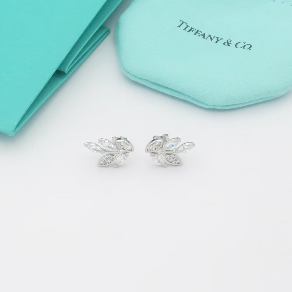 Tiffany & Co. Diamond Vine Earrings - PerfectKickZ