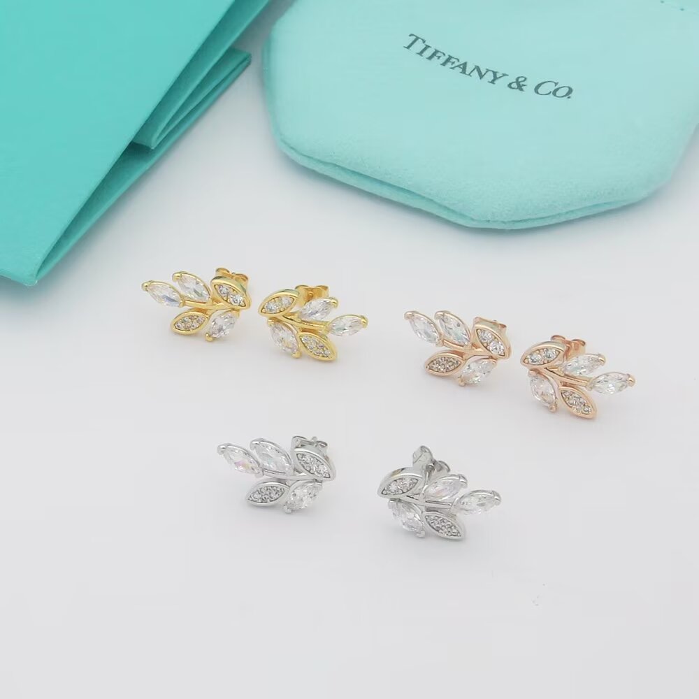 Tiffany & Co. Diamond Vine Earrings - PerfectKickZ