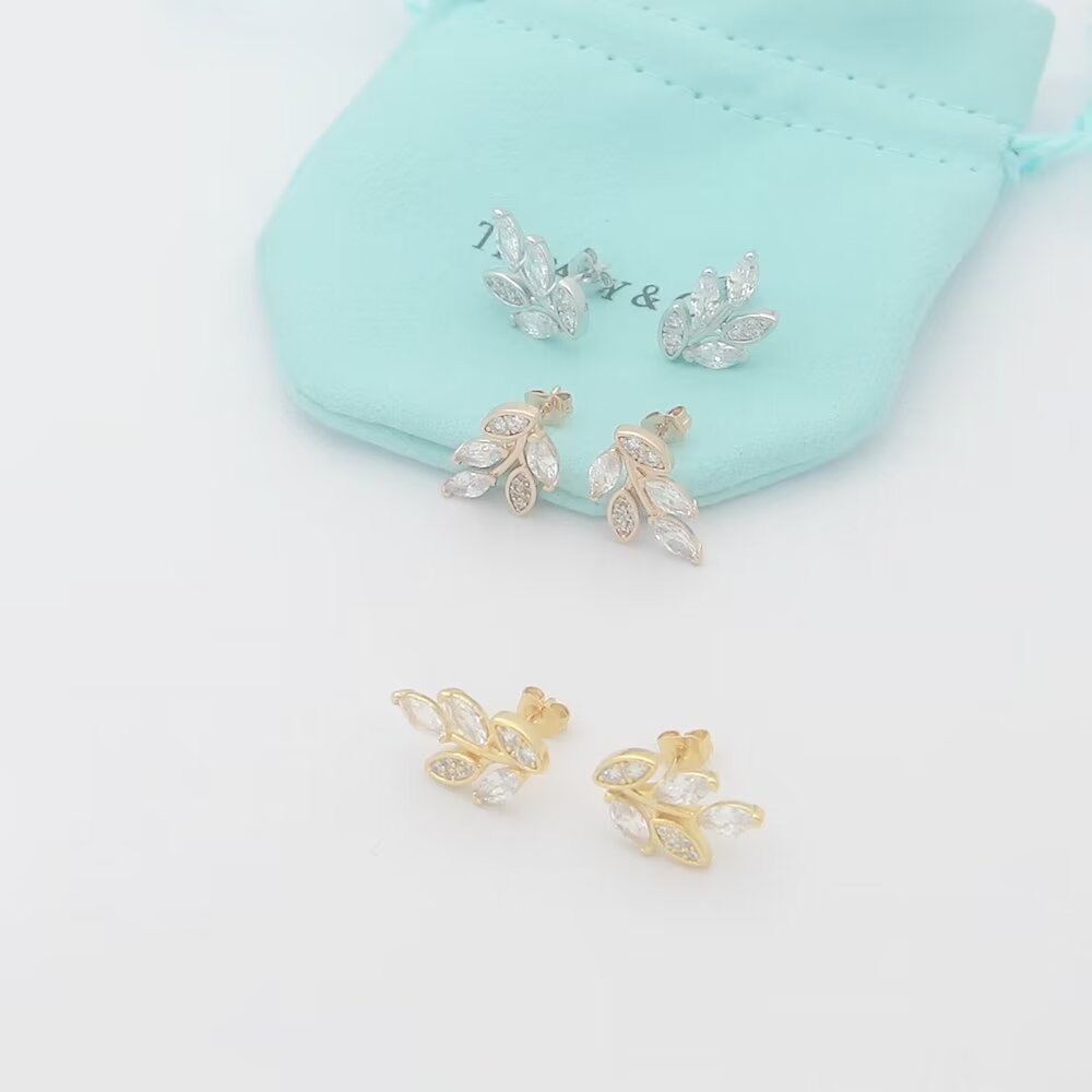 Tiffany & Co. Diamond Vine Earrings - PerfectKickZ
