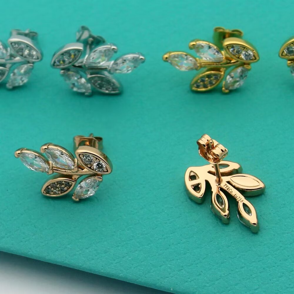 Tiffany & Co. Diamond Vine Earrings - PerfectKickZ
