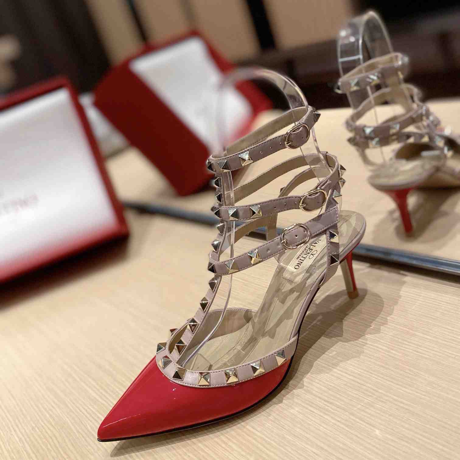 Valenti Garavani Rockstud 65mm Caged Pumps - PerfectKickZ