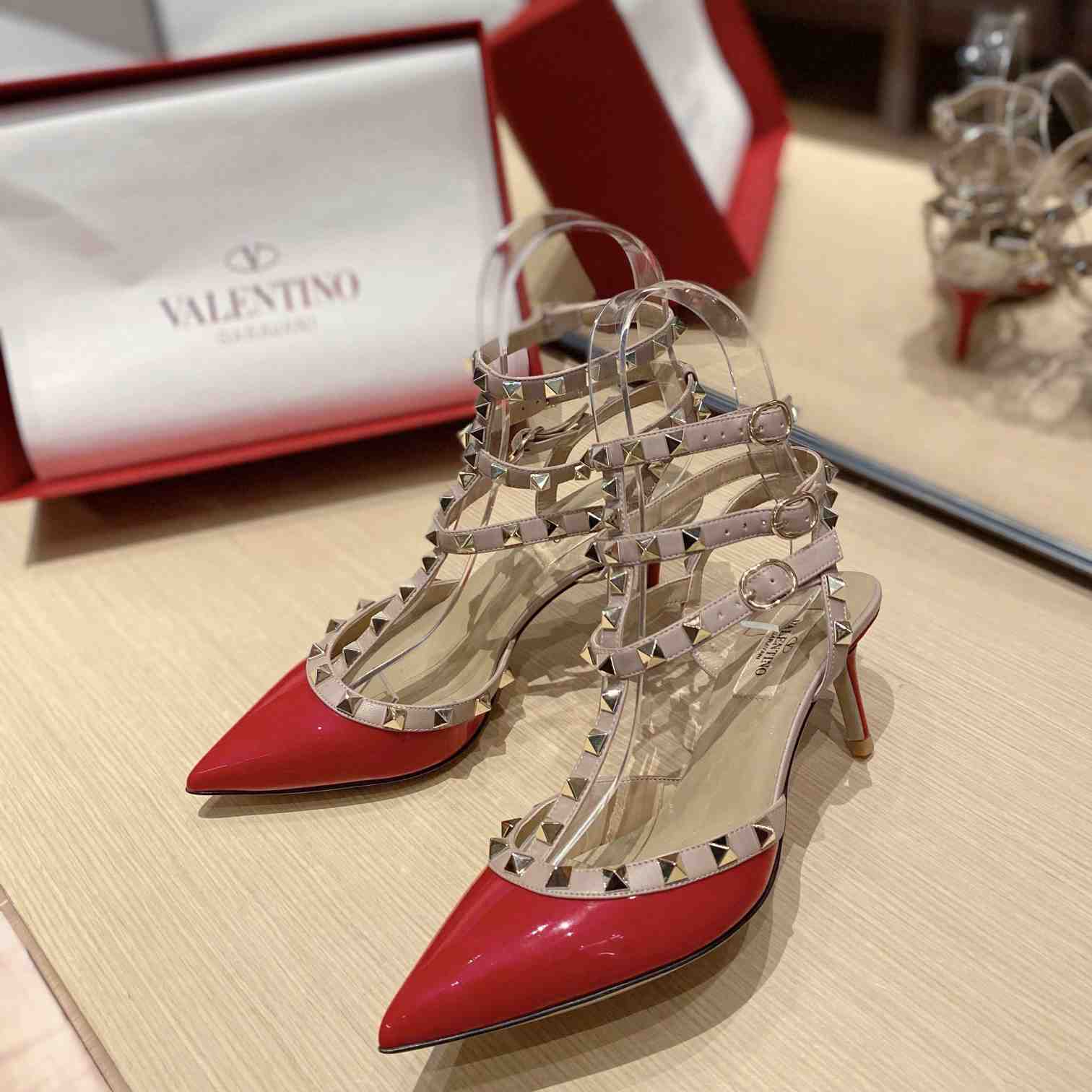 Valenti Garavani Rockstud 65mm Caged Pumps - PerfectKickZ