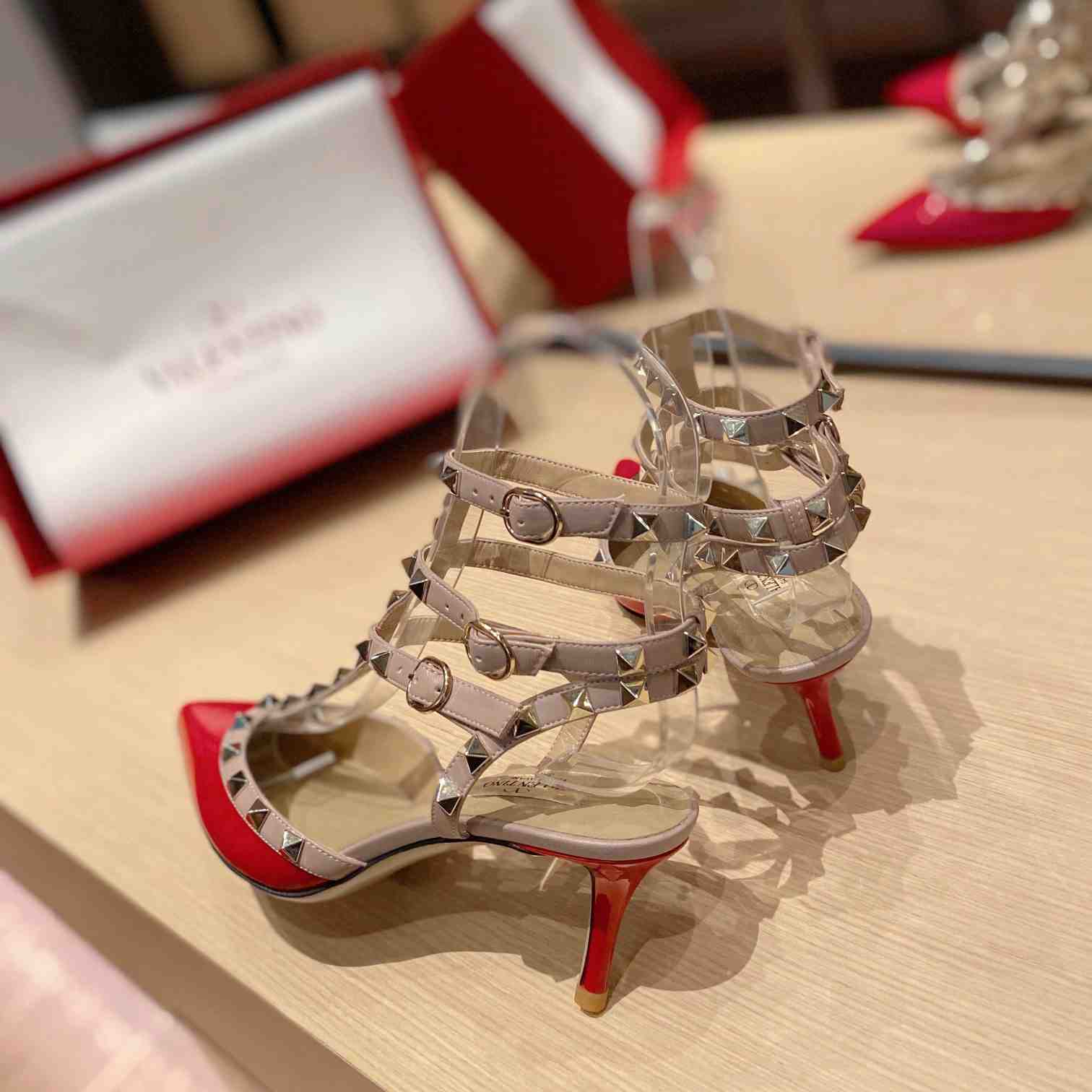 Valenti Garavani Rockstud 65mm Caged Pumps - PerfectKickZ
