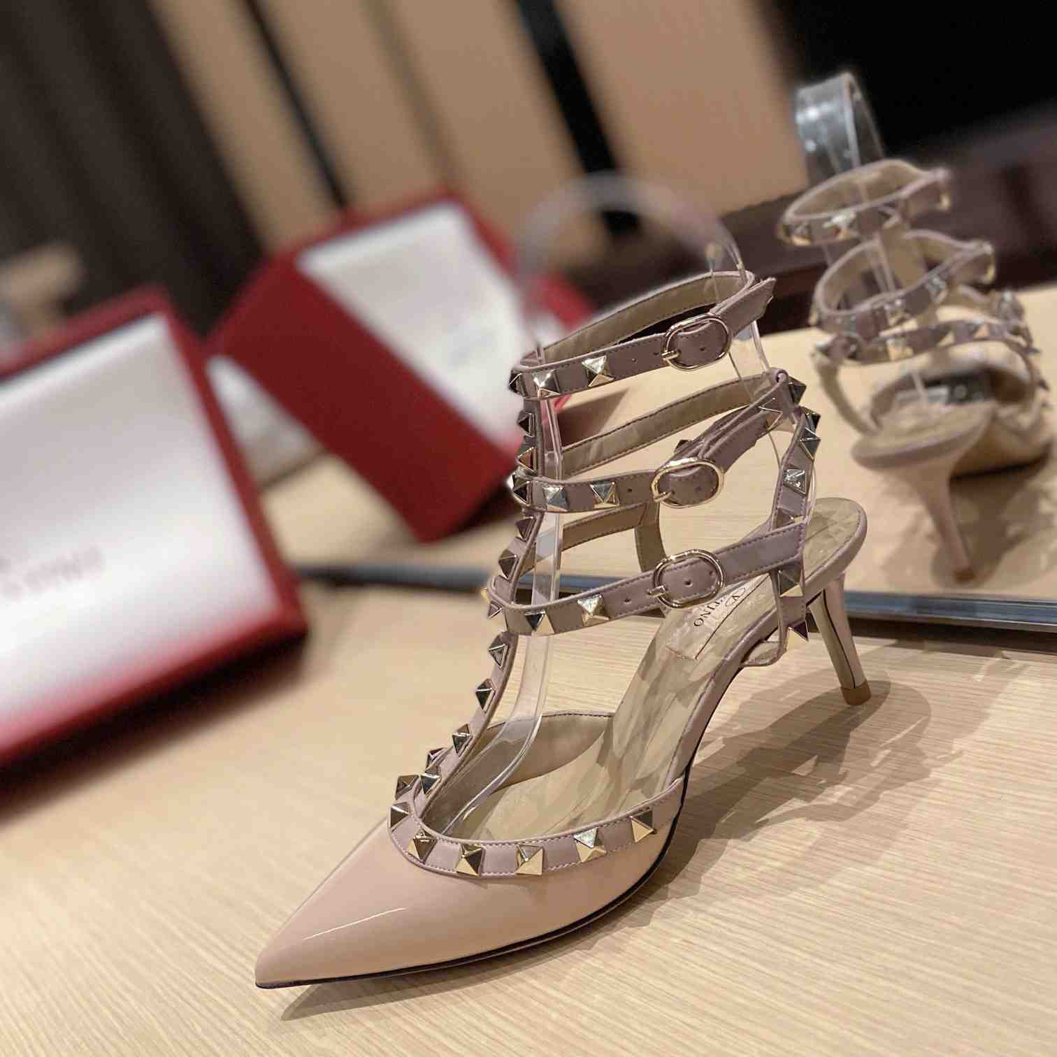 Valenti Garavani Rockstud 65mm Caged Pumps - PerfectKickZ