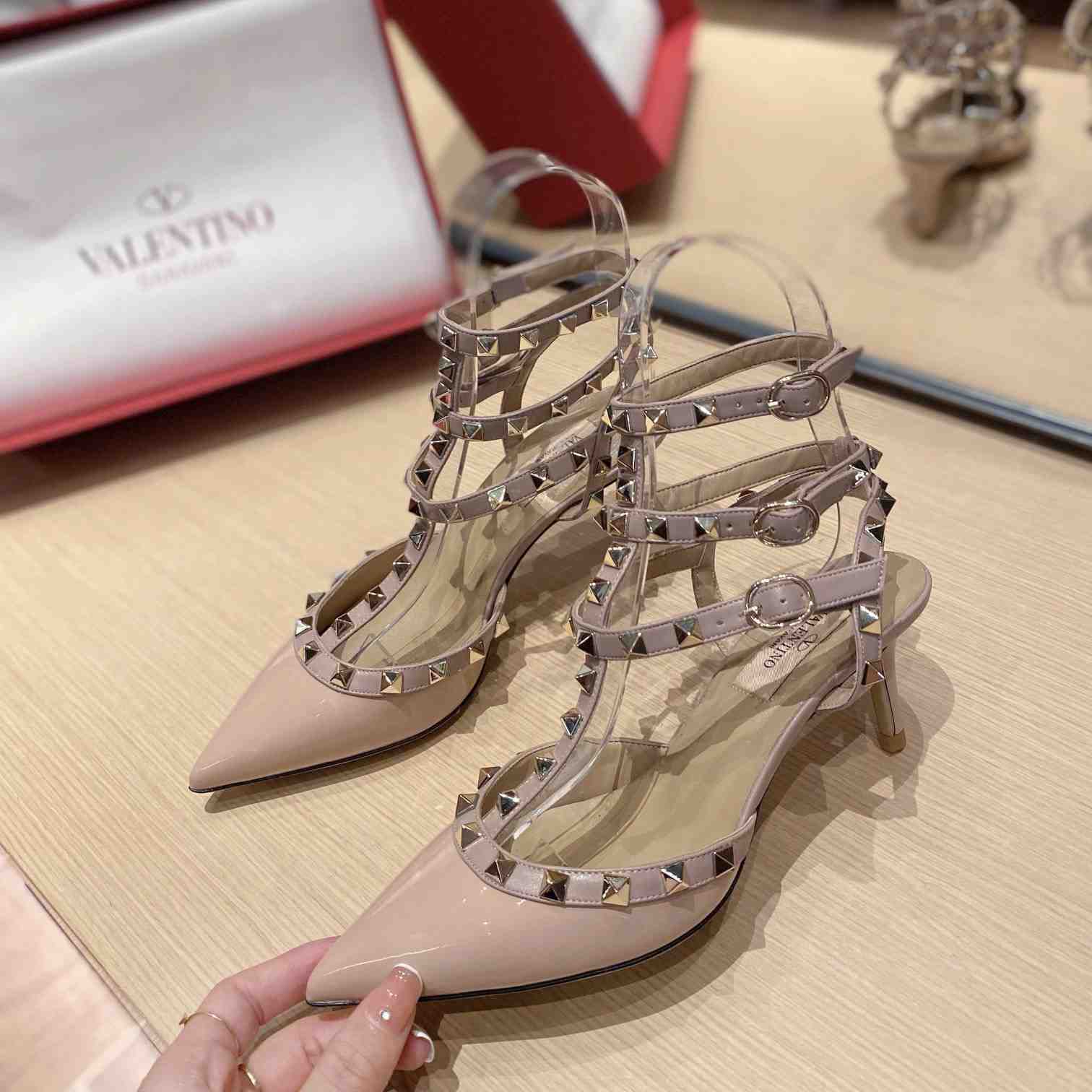 Valenti Garavani Rockstud 65mm Caged Pumps - PerfectKickZ