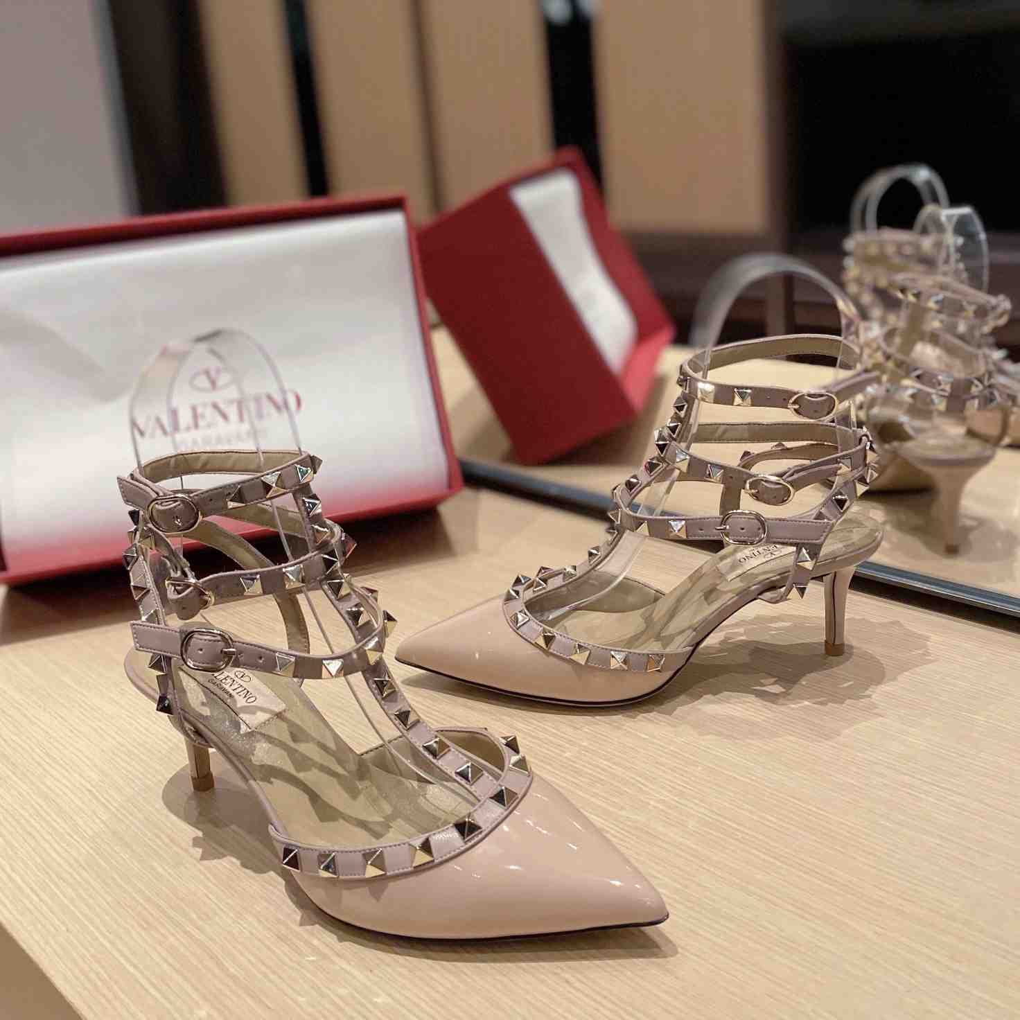 Valenti Garavani Rockstud 65mm Caged Pumps - PerfectKickZ
