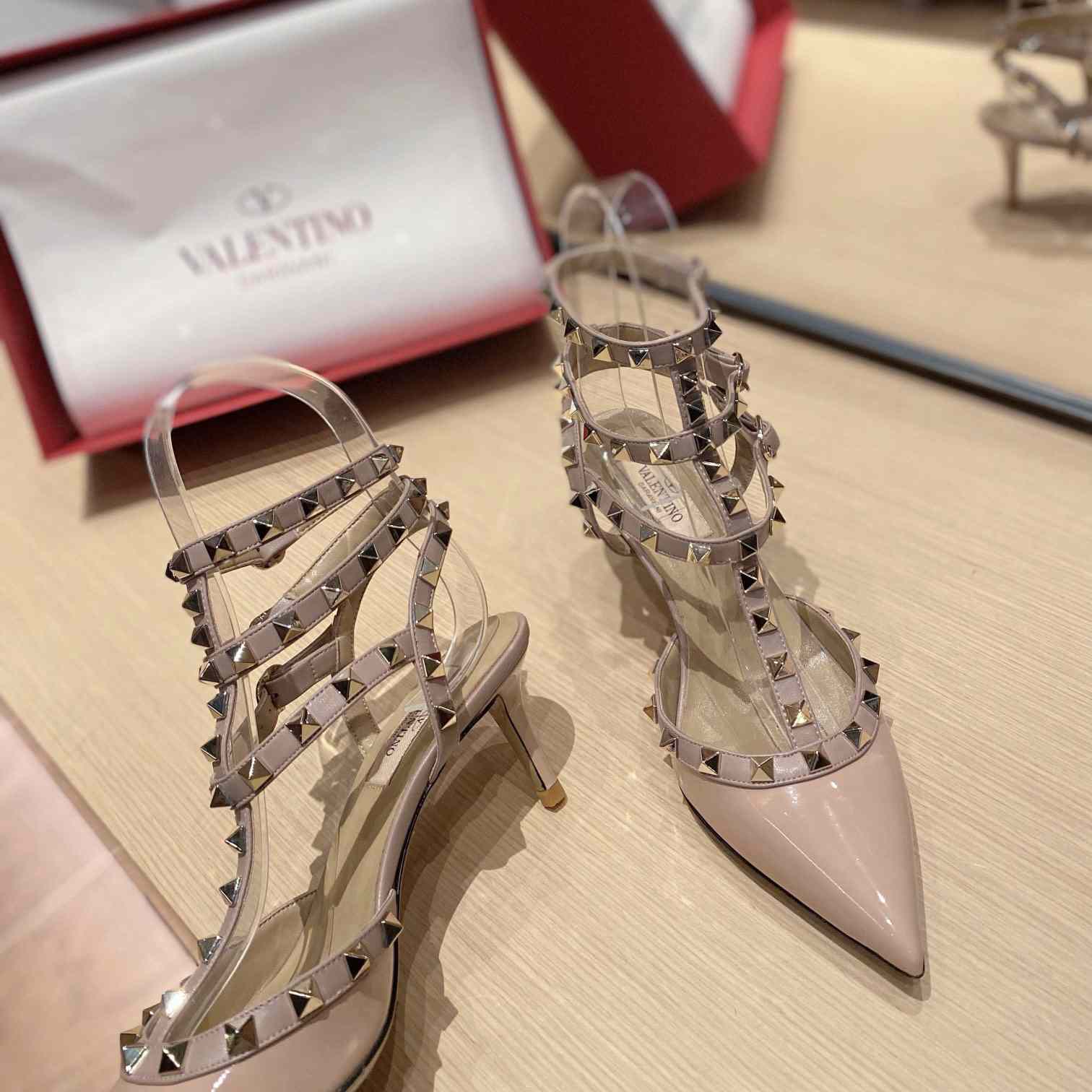 Valenti Garavani Rockstud 65mm Caged Pumps - PerfectKickZ