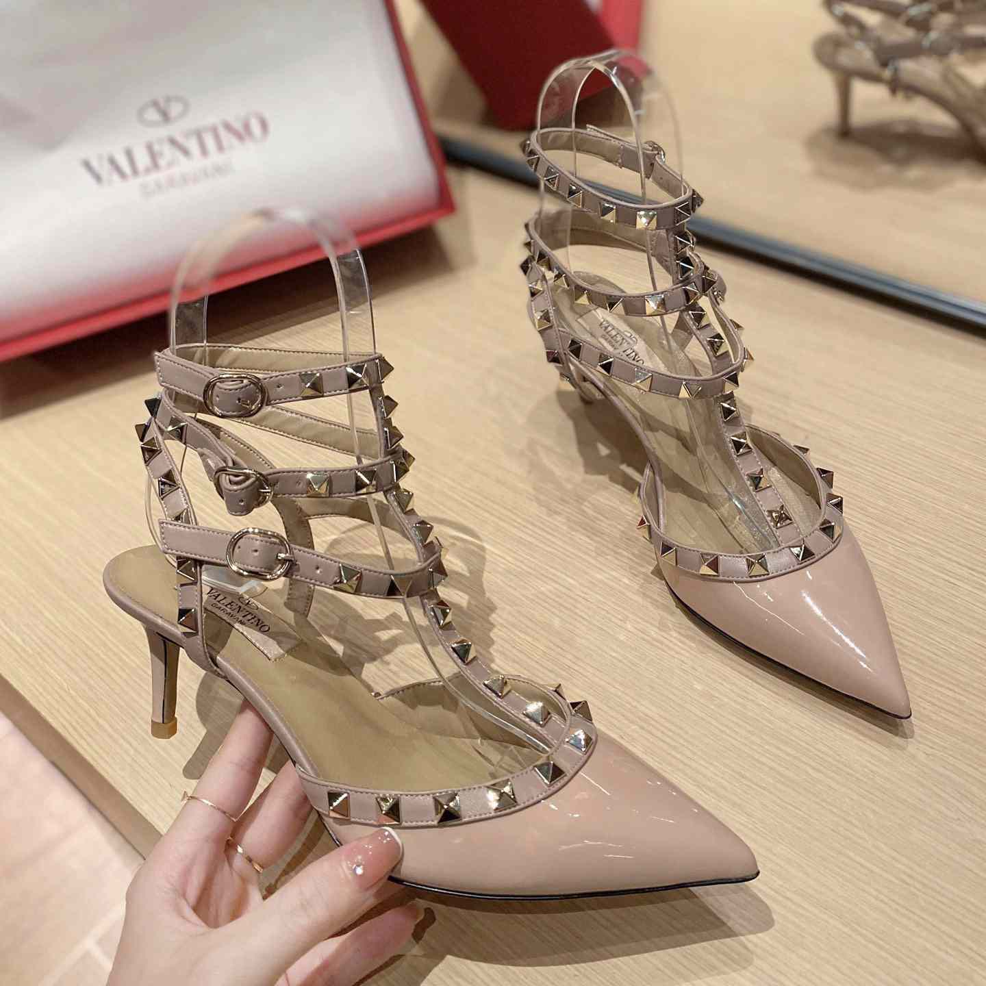 Valenti Garavani Rockstud 65mm Caged Pumps - PerfectKickZ